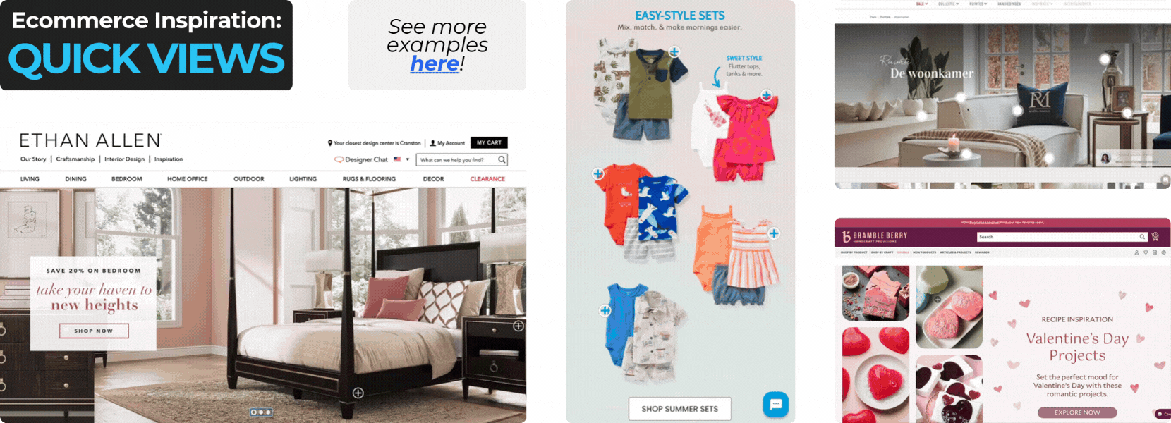 Ecommerce Quick View Examples