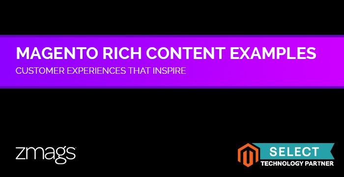 Rich Magento Content Examples: Murad, Tibi, and More