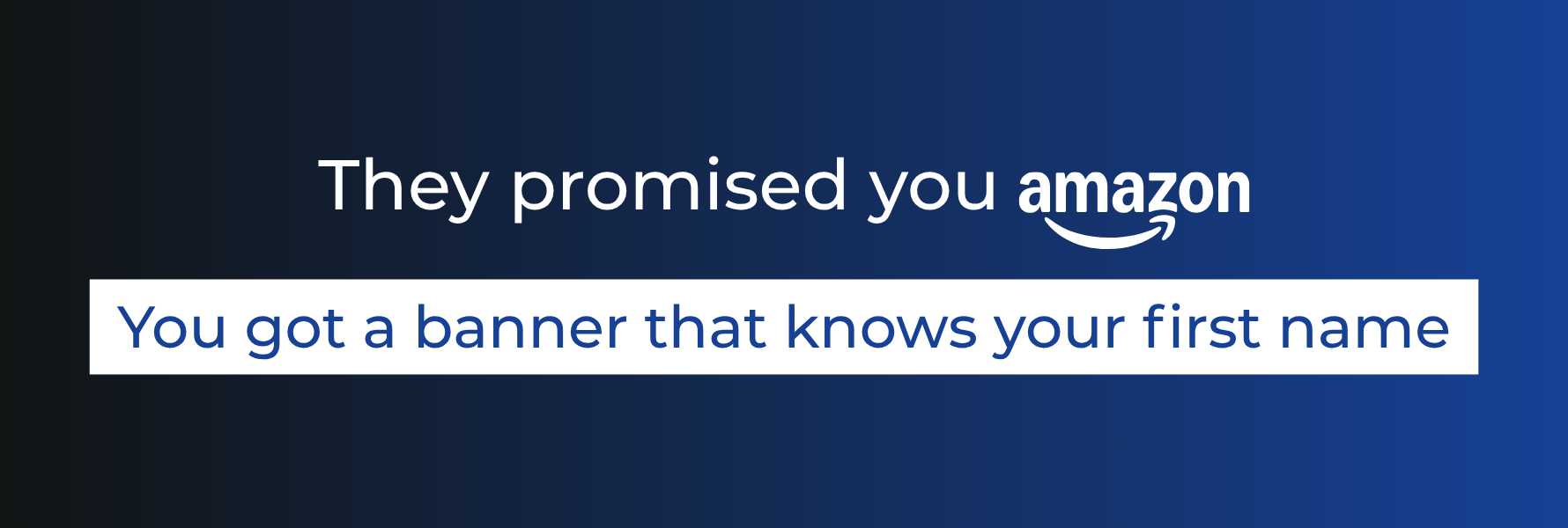Personalization Tools Decide What to Show. They Can't Show It.